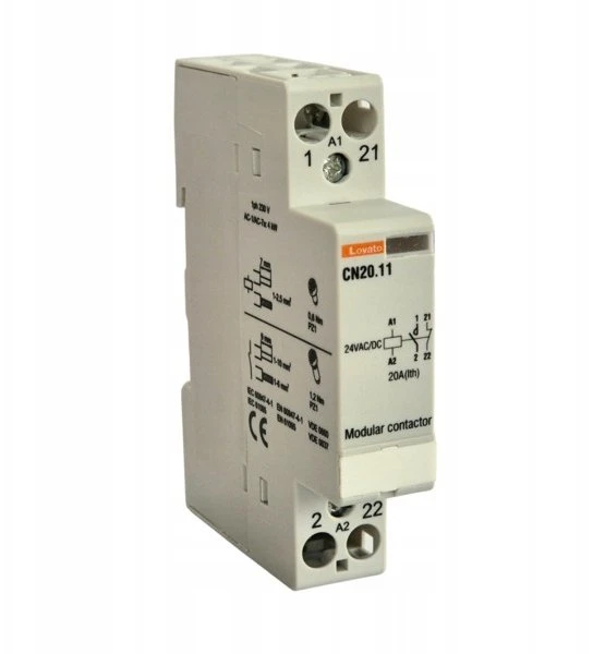 Lovato Electric Modulinis kontaktorius 20A 1Z 1R 24VAC/DC CN2011024