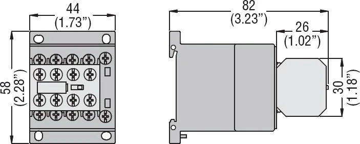 Lovato Electric Pagalbinis kontaktas 4R, montuojamas priekyje (11BGX1004)