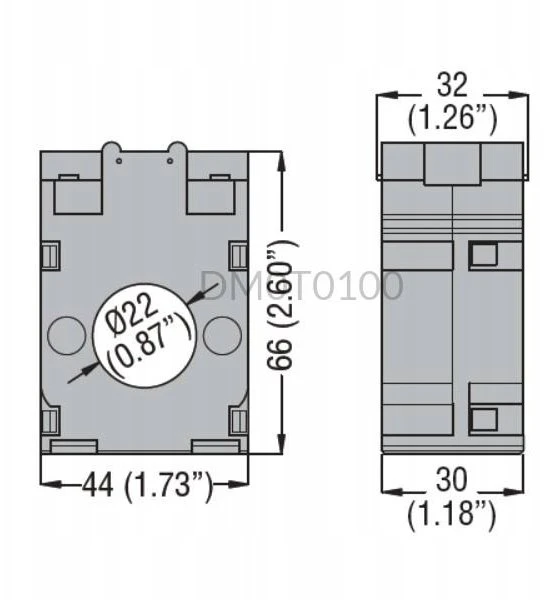 Lovato Electric Srovės transformatorius 100/5A, 1 klasė, angos skersmuo 22mm DM0T0100