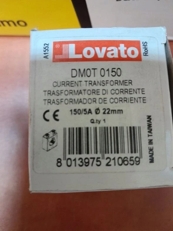 Lovato Electric Srovės transformatorius 150/5A, 1 klasė, angos skersmuo 22mm (DM0T0150)