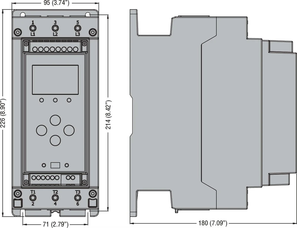 Lovato Electric Softstart 115A 55kW / 400V 75 kW / 600V U = 100-240V AC aplinkkelis (ADXL0115600)