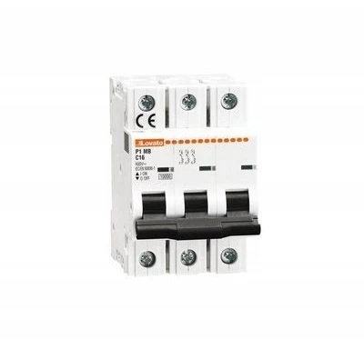Lovato Electric LOVATO P1MB3PB06 Grandinės pertraukiklis 3P B 6A 10kA P1MB3PB06