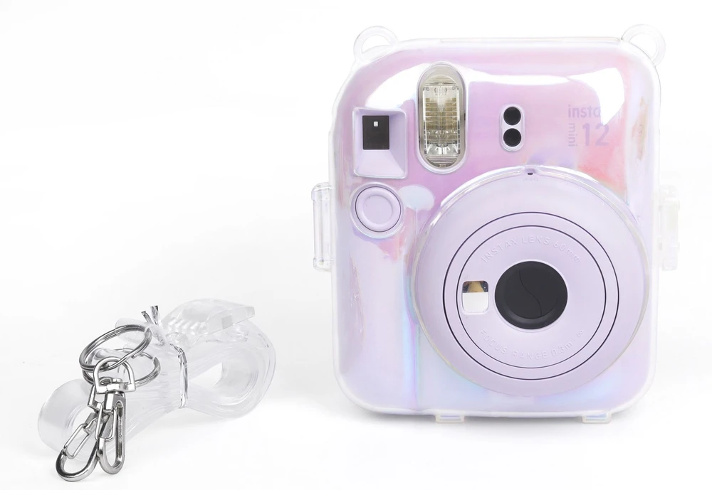 „LoveInstant“ dėklas 2 viename, rinkinys, skirtas „Fuji Instax Mini 12“ nuotraukų dėžutei / skaidrus / blizgus