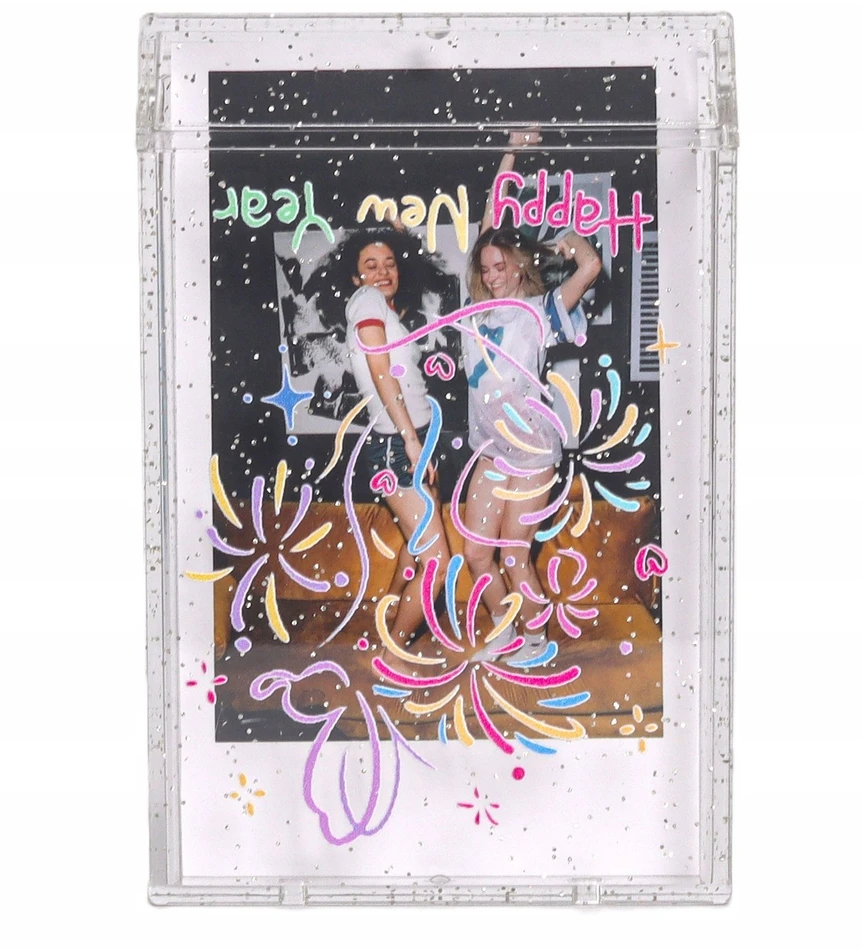 „LoveInstant“ dėklas 2 viename, rinkinys, skirtas „Fuji Instax Mini 12“ nuotraukų dėžutei / skaidrus / blizgus