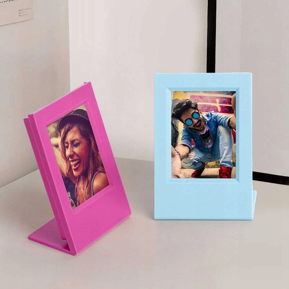 Nuotraukų rėmelis LoveInstant Frame 2x rėmelis + nuotraukų dėžutė, skirta FUJIFILM INSTAX Mini 12 11 9 8 7s 70 90 50 40 EVO LiPlay Link 2 SE / Rožinė ir mėlyna