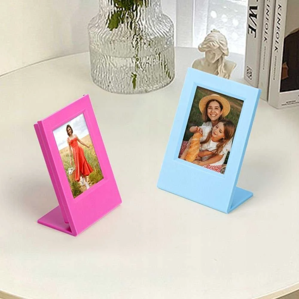 Nuotraukų rėmelis LoveInstant Frame 2x rėmelis + nuotraukų dėžutė, skirta FUJIFILM INSTAX Mini 12 11 9 8 7s 70 90 50 40 EVO LiPlay Link 2 SE / Rožinė ir mėlyna