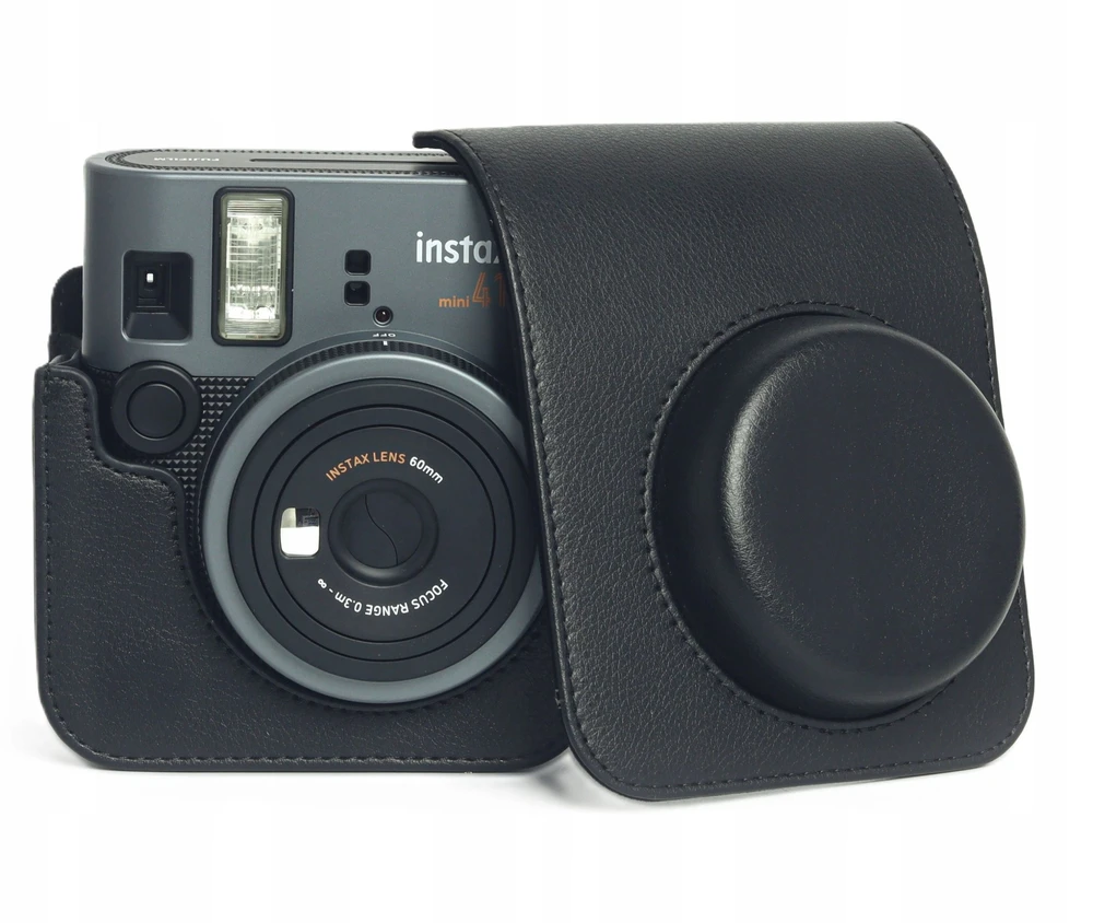 „LoveInstant 4in1“ rinkinys, dėklas, albumas, 96x rėmeliai, lipdukai, skirti „Fuji“ fotoaparatui „Fujifilm Instax Mini 41“ / juodas
