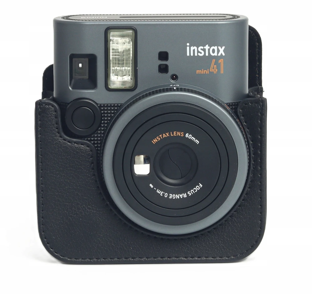 „LoveInstant 4in1“ rinkinys, dėklas, albumas, 96x rėmeliai, lipdukai, skirti „Fuji“ fotoaparatui „Fujifilm Instax Mini 41“ / juodas