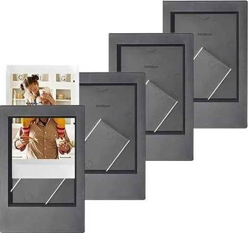 „LoveInstant“ dėklas 5 viename: dėklas + stiklas + 64 nuotraukų albumas + nuotraukų dėklas + rėmeliai, skirti „Fuji Instax Mini Evo“ / rudas