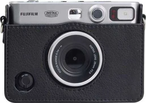 „LoveInstant“ dėklas 5 viename: dėklas + stiklas + 64 nuotraukų albumas + nuotraukų dėklas + rėmeliai, skirti „Fuji Instax Mini Evo“ / juodas