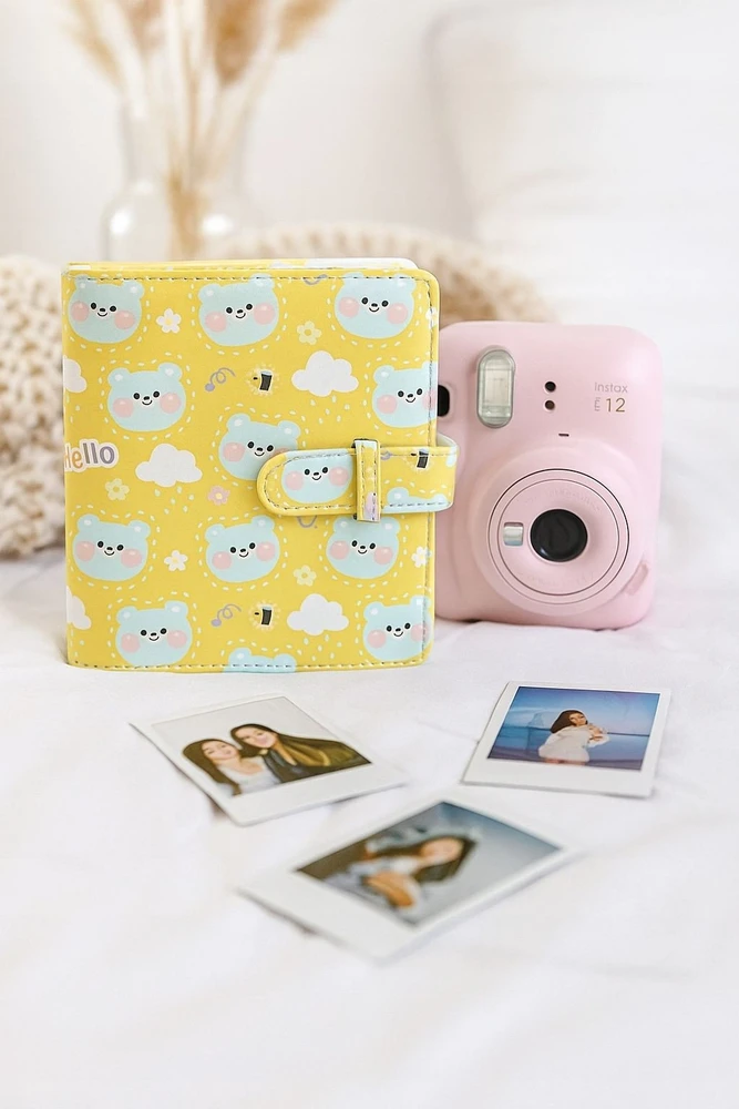 LoveInstant Foto albumas 64x skirtas Fujifilm Instax Mini 99 41 12 40 11 Evo Liplay Link / Geltoni Meškiukai