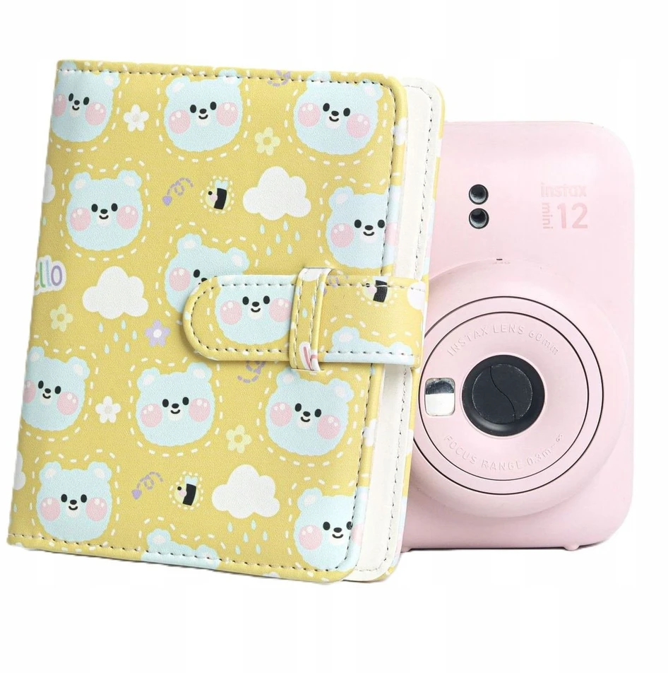 LoveInstant Foto albumas 64x skirtas Fujifilm Instax Mini 99 41 12 40 11 Evo Liplay Link / Geltoni Meškiukai