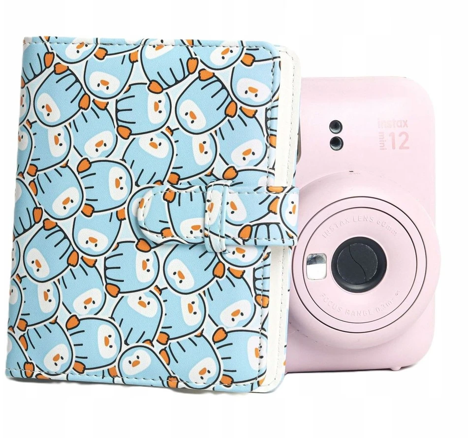 LoveInstant foto albumas 64 nuotraukoms, skirtas Fujifilm Instax Mini 99 41 12 40 11 Evo Liplay Link / Mėlyni pingvinai