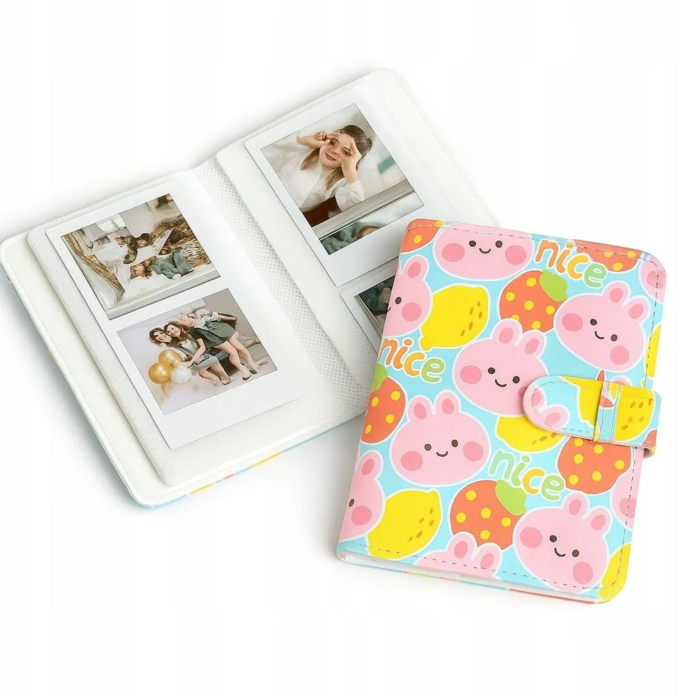 LoveInstant Album na Zdjęcia 64x do Fujifilm INSTAX Mini 99 41 12 40 11 EVO LiPlay Link / Rožinė Meškiukas - Nice