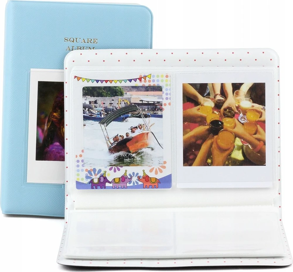 LoveInstant Albumas 64 nuotraukoms, skirtas Fujifilm INSTAX Square SQ 6 - Mėlynas