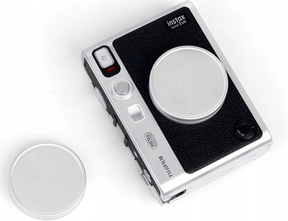 LoveInstant apsauginis lęšio dangtelis Fujifilm Fuji Instax Mini Evo / sidabrinis