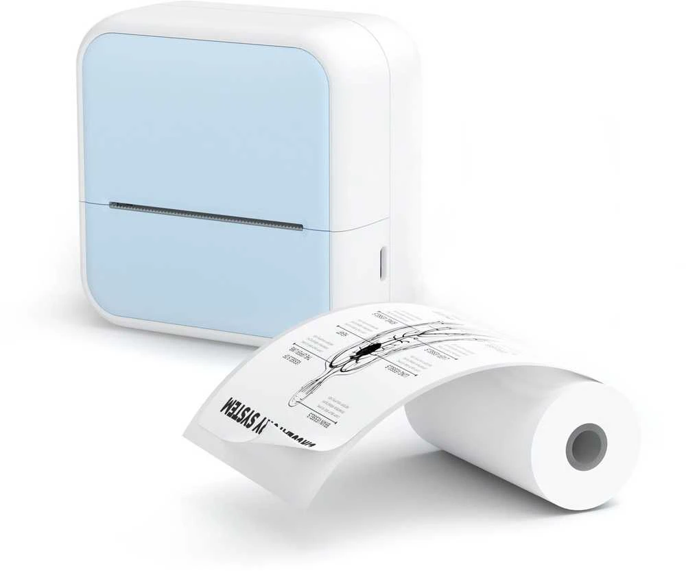 LoveInstant Baltas savaime lipdusis popierius, lipdukai, įdėklai 5x rulonas 3,5m Love Instant X6 / S1 / Phomemo T02 / M02x