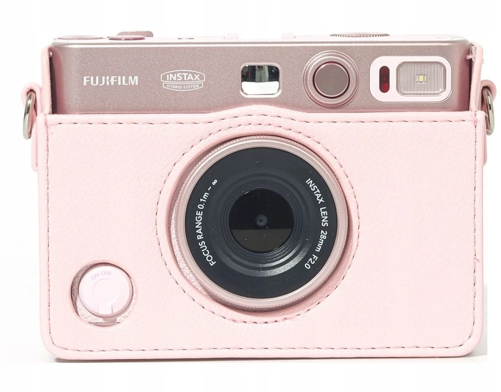 Dėklas LoveInstant Dėklas Dėklas Futerał Case Osłona Krepšys Do Fujifilm Instax Mini Evo / Rožinė / Poziomy