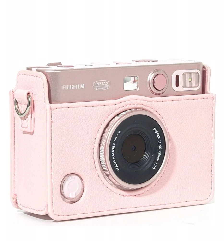 Dėklas LoveInstant Dėklas Dėklas Futerał Case Osłona Krepšys Do Fujifilm Instax Mini Evo / Rožinė / Poziomy