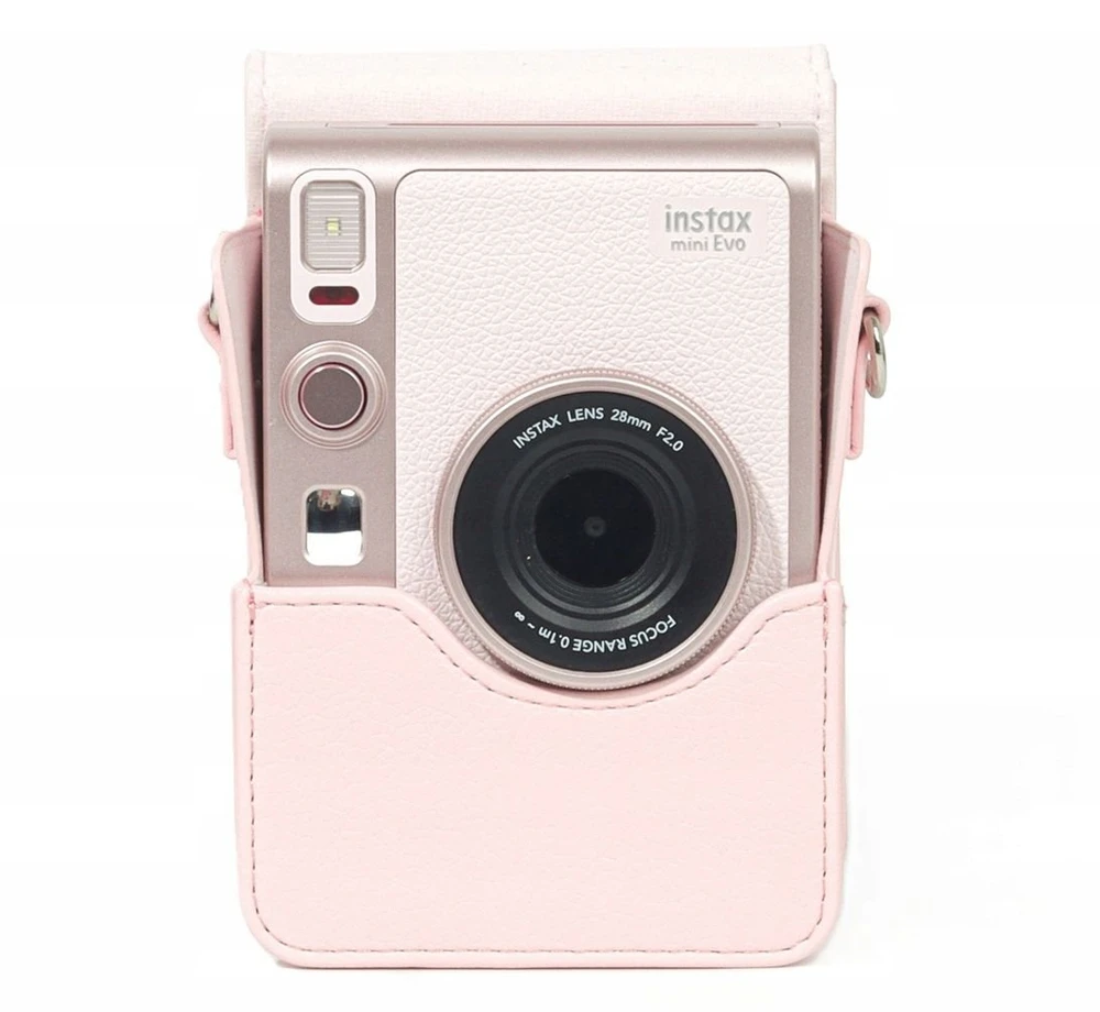Dėklas LoveInstant Dėklas Dėklas Futerał Case Osłona Krepšys Do Fujifilm Instax Mini Evo Rožinė / Pion