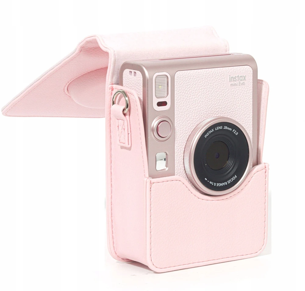 Dėklas LoveInstant Dėklas Dėklas Futerał Case Osłona Krepšys Do Fujifilm Instax Mini Evo Rožinė / Pion