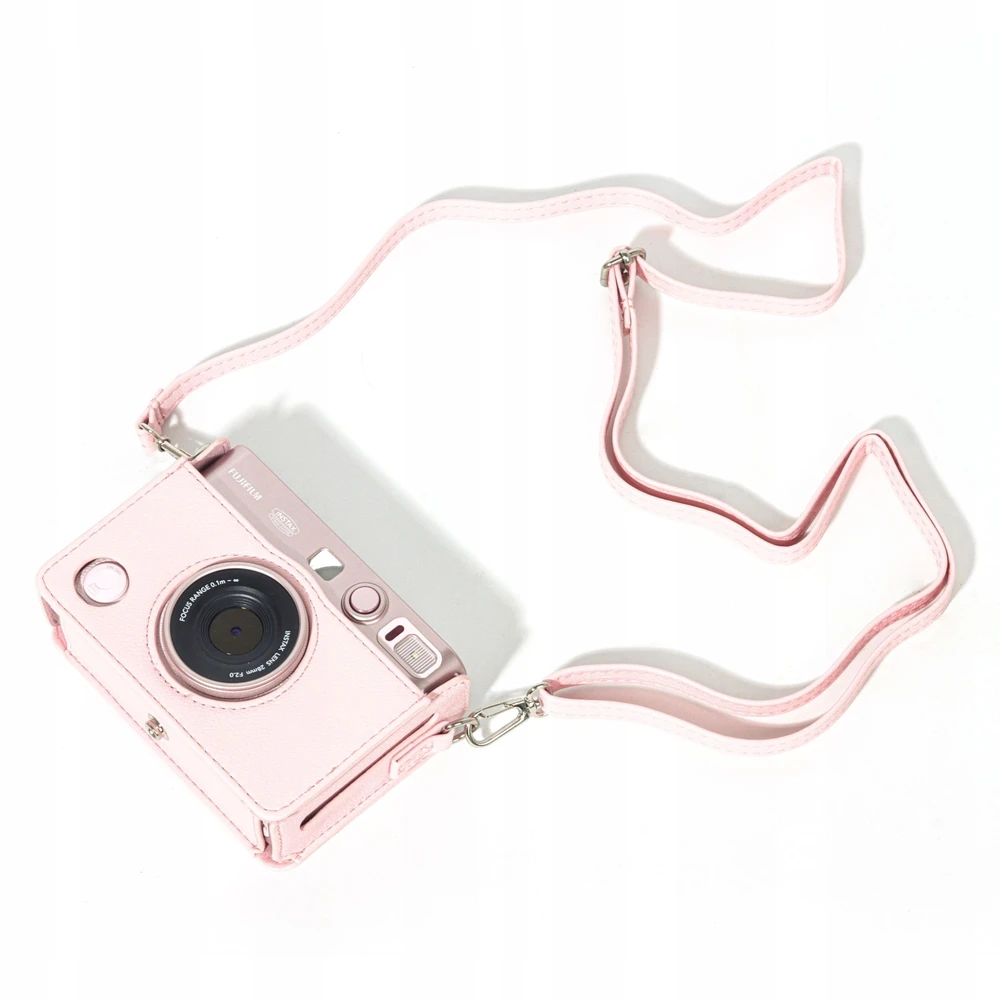 Dėklas LoveInstant Dėklas Dėklas Futerał Case Osłona Krepšys Do Fujifilm Instax Mini Evo / Rožinė / Poziomy