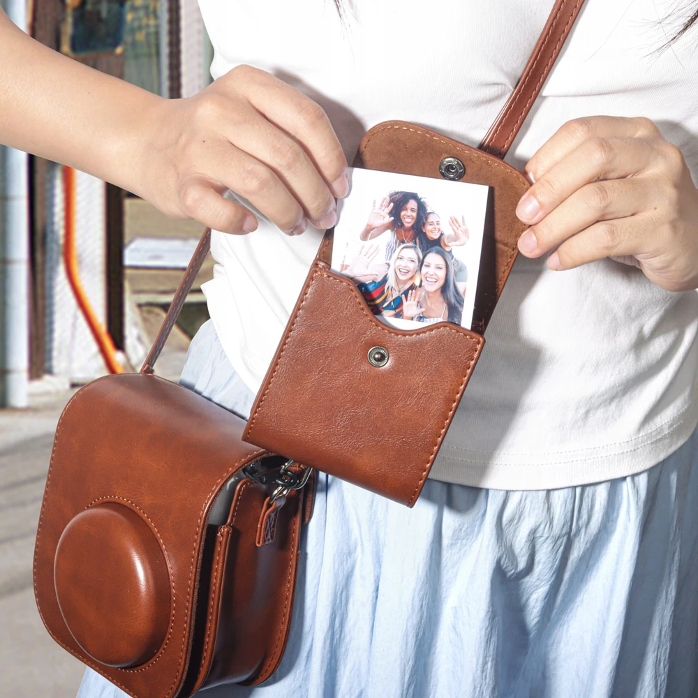 Dėklas LoveInstant Dėklas Futerał Na Zdjęcia Instax Square Do Fujifilm Sq1 Sq6 Sq10 Sq20 Mini / Rožinė