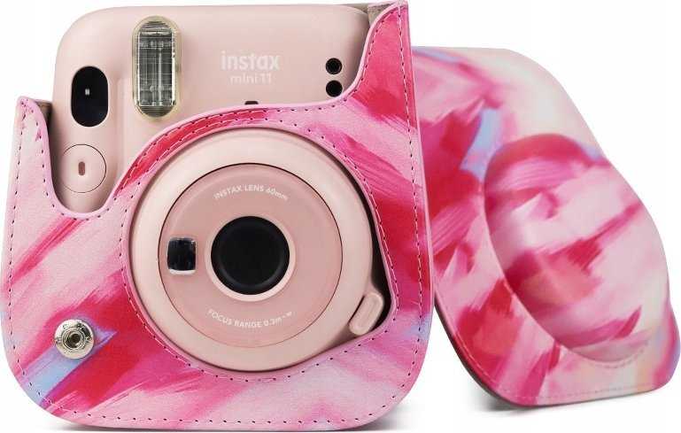 LoveInstant Pouch Dėklas Dėklas Dėklas Fujifilm Instax Mini 11 – teptuko dryžiai