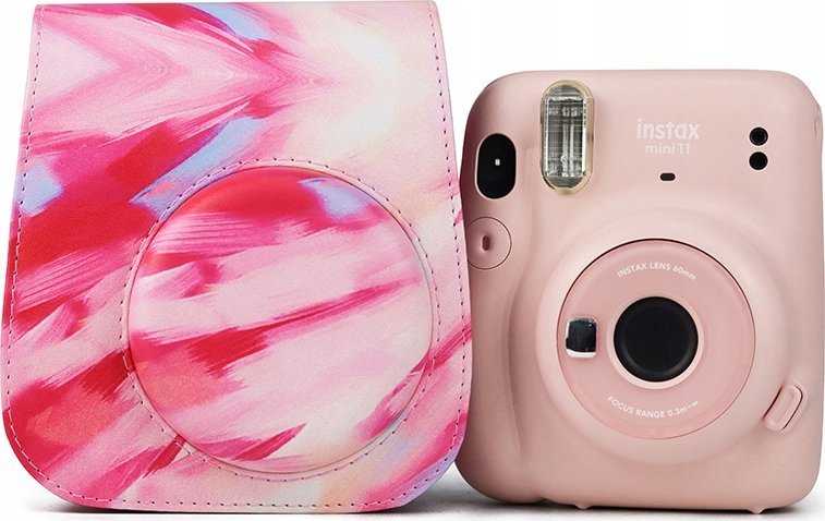 LoveInstant Pouch Dėklas Dėklas Dėklas Fujifilm Instax Mini 11 – teptuko dryžiai