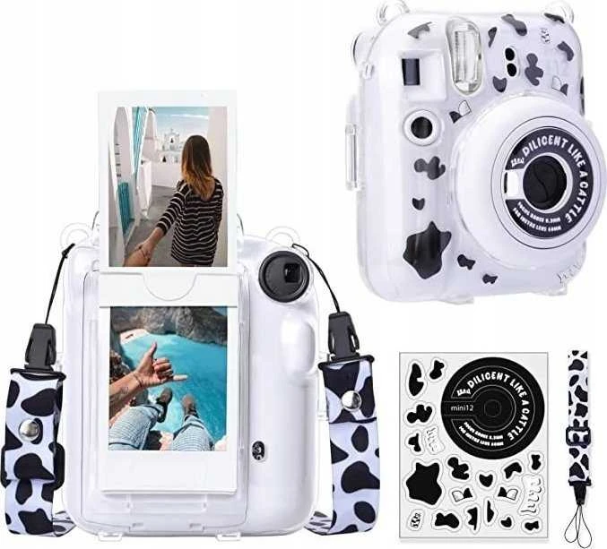 LoveInstant Dėklo dangtelis, skirtas Fujifilm Instax Mini 12 + Lipdukai / Fudge