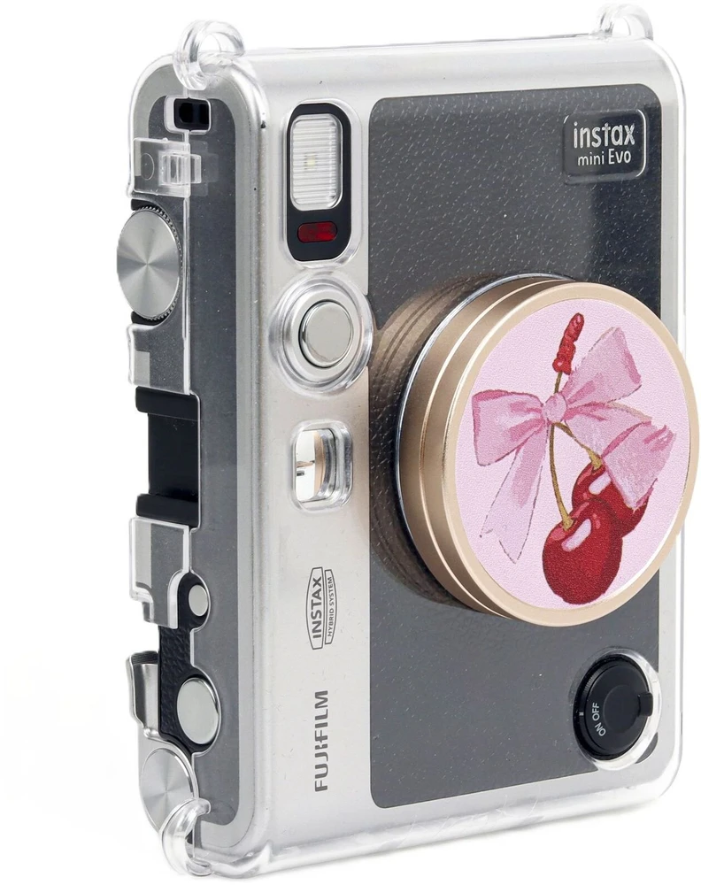 LoveInstant Dekoratyvinis lipdukas ant Fuji Fujifilm Instax Mini Evo dangtelio / 3m / Raudonos vyšnios