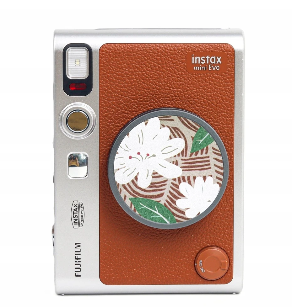 LoveInstant Dekoratyvinis lipdukas ant dangtelio, skirtas Fuji Fujifilm Instax Mini Evo / 3m / Retro gėlės