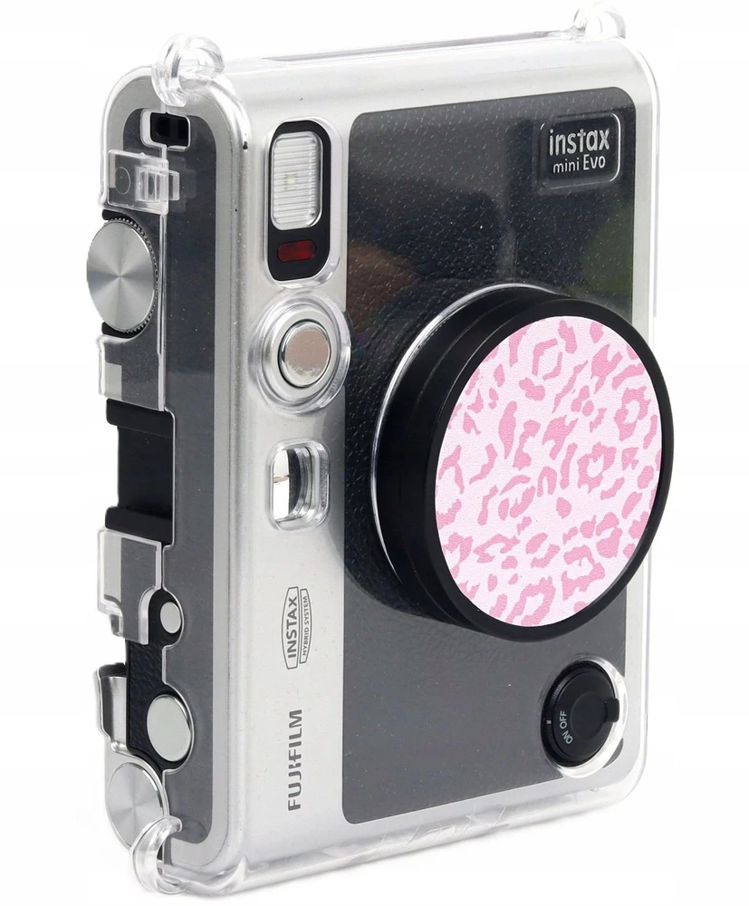 „LoveInstant“ dekoratyvinis lipdukas, skirtas „Fuji Fujifilm Instax Mini Evo“ / 3 m / rožinis - leopardas / pantera