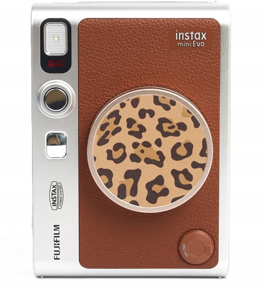 „LoveInstant“ dekoratyvinis lipdukas, skirtas „Fuji Fujifilm Instax Mini Evo“ / 3 m / rudas - leopardo raštas