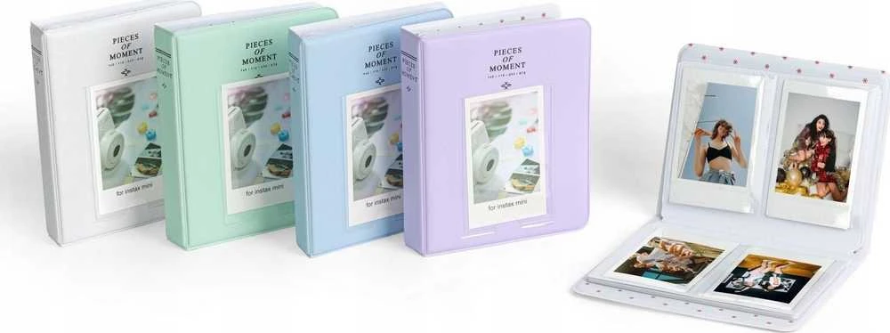 LoveInstant Foto albumas 64 vnt. Fujifilm INSTAX mini 12 11 40 9 8 7s EVO LiPlay Link 2 SE / Pastel Rožinė Rožinė