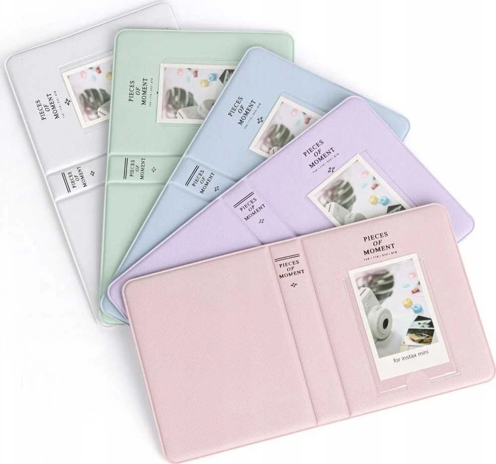 LoveInstant Foto albumas 64 vnt. Fujifilm INSTAX Mini 12 11 40 9 8 7s EVO LiPlay Link 2 SE / Pastel Mėlyna
