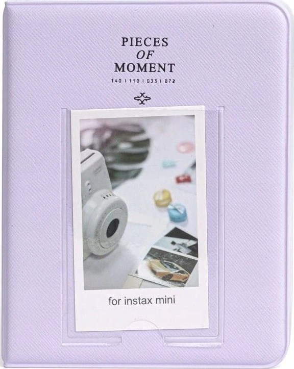 LoveInstant Foto albumas 64 vnt. Fujifilm INSTAX mini 12 11 40 9 8 7s EVO LiPlay Link 2 SE / Pastel Violetinė