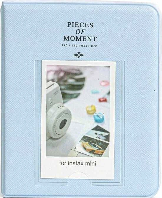 LoveInstant Foto albumas 64 vnt. Fujifilm INSTAX Mini 12 11 40 9 8 7s EVO LiPlay Link 2 SE / Pastel Mėlyna