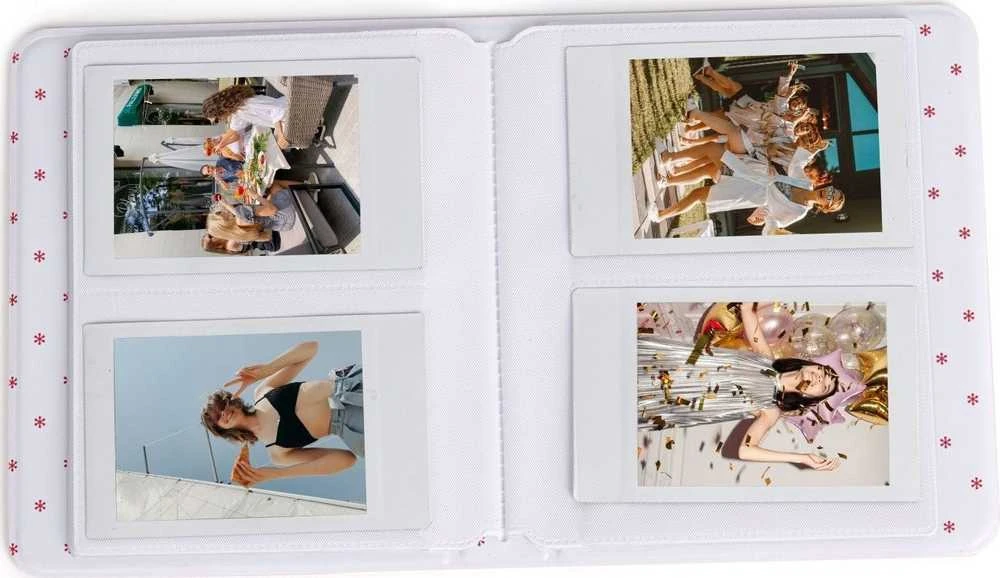 LoveInstant Foto albumas 64 vnt. Fujifilm INSTAX mini 12 11 40 9 8 7s EVO LiPlay Link 2 SE / Pastel Rožinė Rožinė
