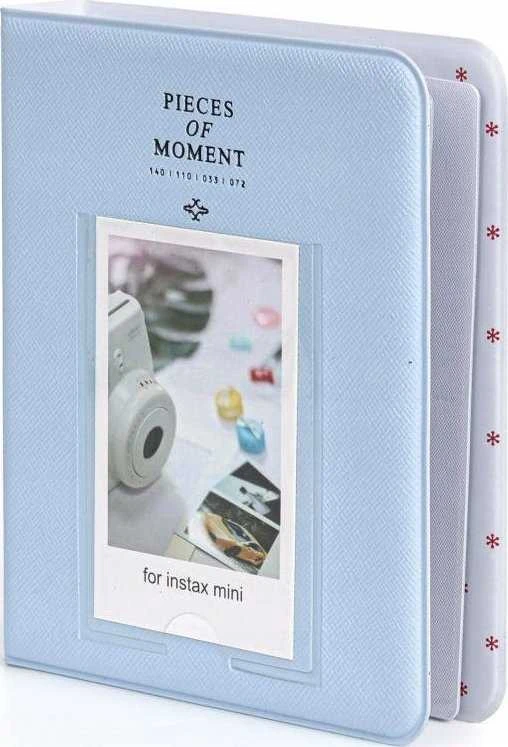 LoveInstant Foto albumas 64 vnt. Fujifilm INSTAX Mini 12 11 40 9 8 7s EVO LiPlay Link 2 SE / Pastel Mėlyna