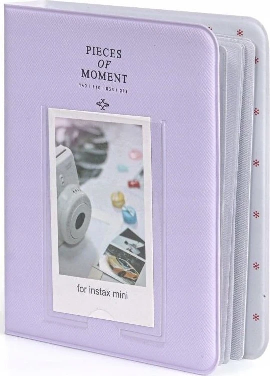 LoveInstant Foto albumas 64 vnt. Fujifilm INSTAX mini 12 11 40 9 8 7s EVO LiPlay Link 2 SE / Pastel Violetinė