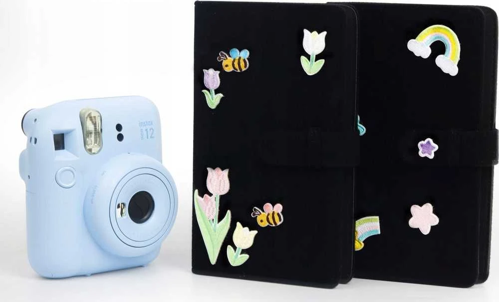 LoveInstant nuotraukų albumas (96 vnt.) skirtas Fujifilm Instax Mini / Xiaomi / Canon / Hp / Kodak / Juodas Rainbow