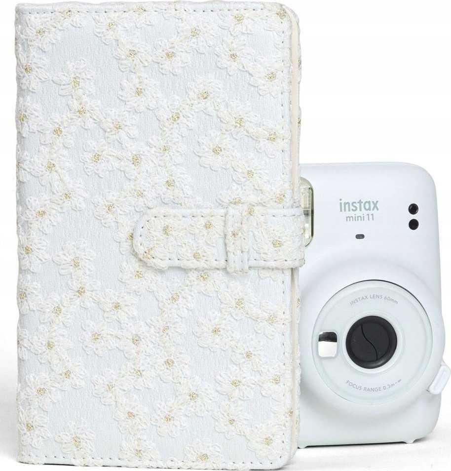 LoveInstant Foto albumas Fujifilm Instax Mini / Xiaomi / Polaroid / Canon / Hp / Kodak / Baltas Siuvinėjimas