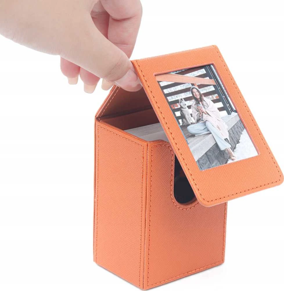 Nuotraukų rėmelis LoveInstant Frame Case Case Box Dėžutė 100x Nuotraukoms Fuji Instax Mini 12 11 40 9 8 7 Evo Link Liplay / Brown