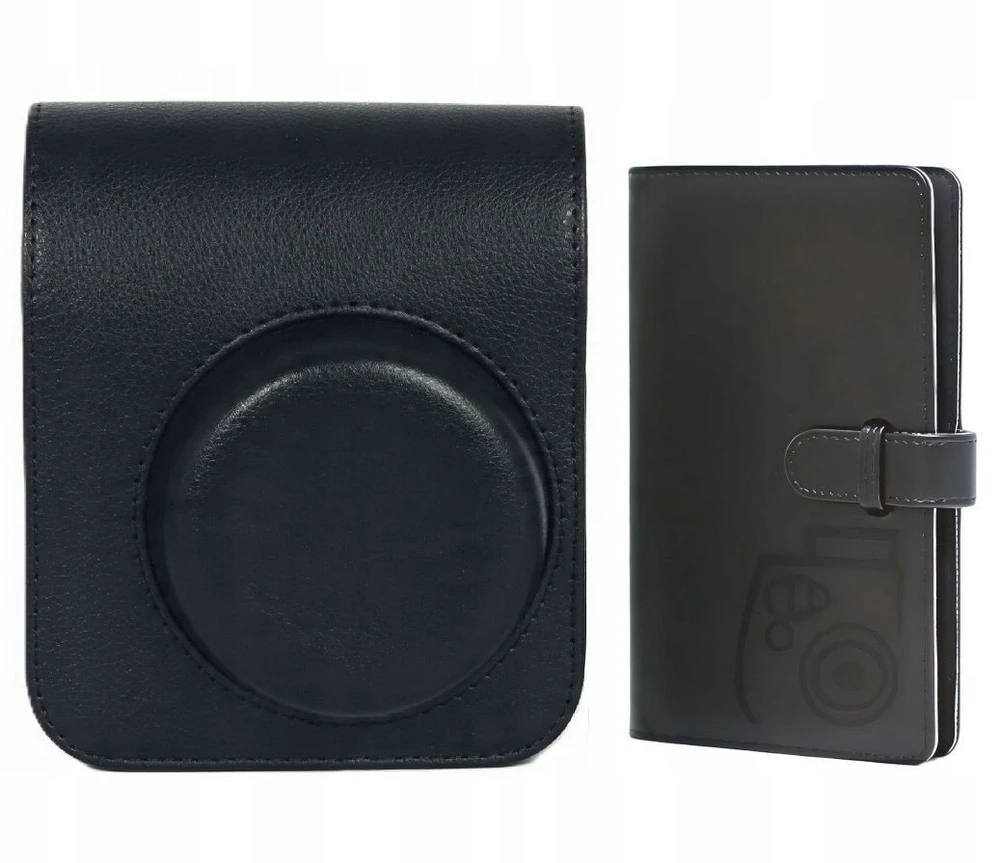 Dėklas LoveInstant Futerał Dėklas Dėklas Do Fuji Fujifilm Instax Mini 41 + Album Na 96 Zdjęć / Juodas