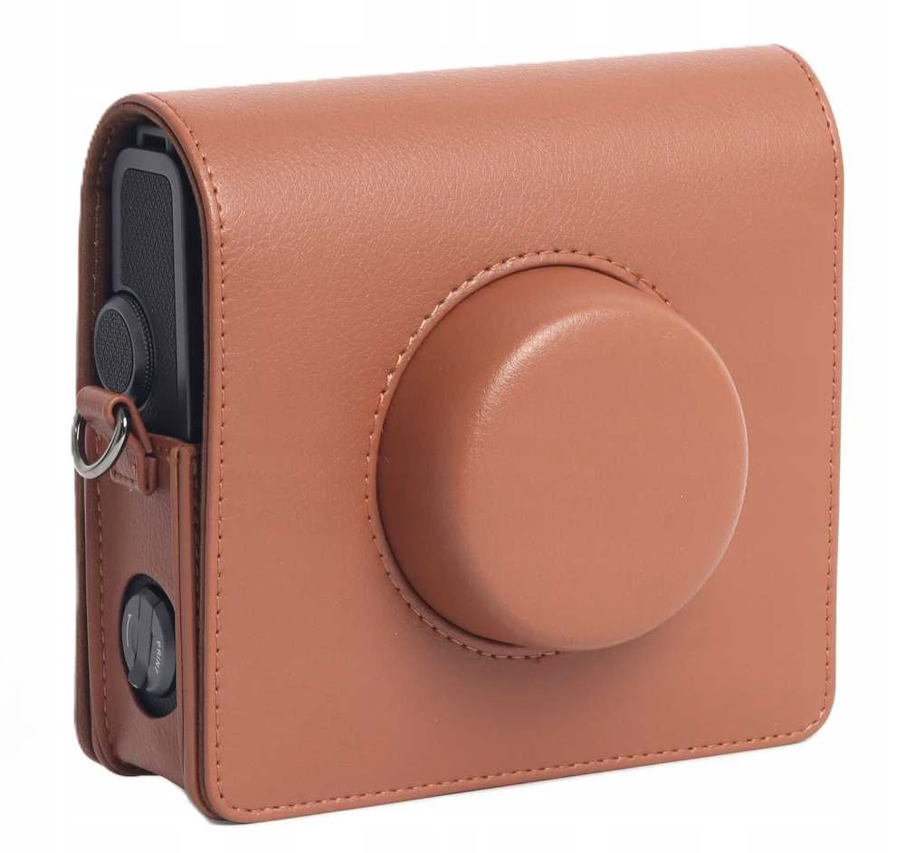 Dėklas LoveInstant Futerał Dėklas Dėklas Case Osłona Do Fuji Fujifilm Instax Wide Evo / Ruda