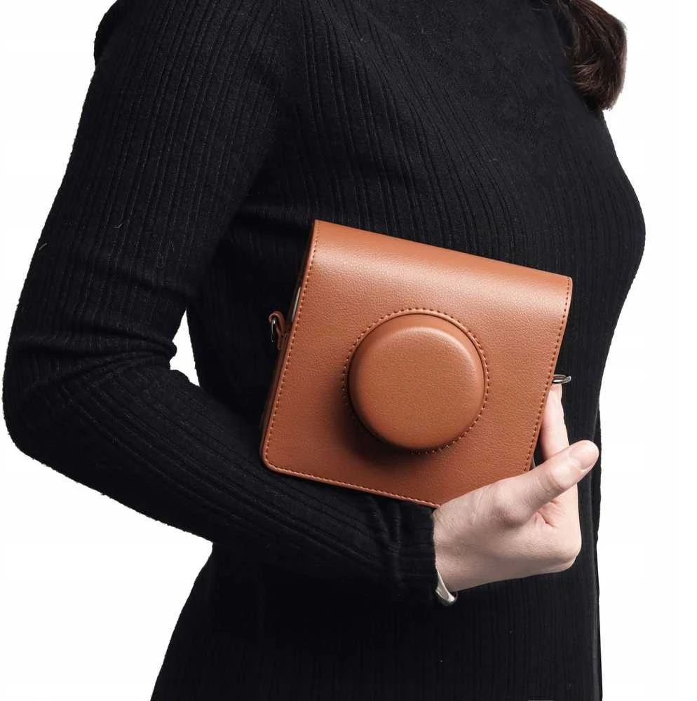 Dėklas LoveInstant Futerał Dėklas Dėklas Case Osłona Do Fuji Fujifilm Instax Wide Evo / Ruda