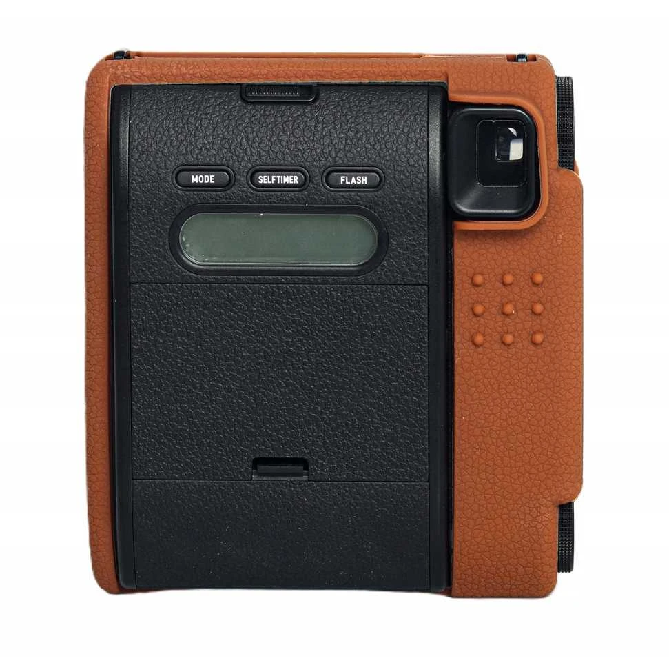 Dėklas LoveInstant Futerał Dėklas Dėklas Case Silikon Do Fuji Fujifilm Instax Mini 99 Ruda