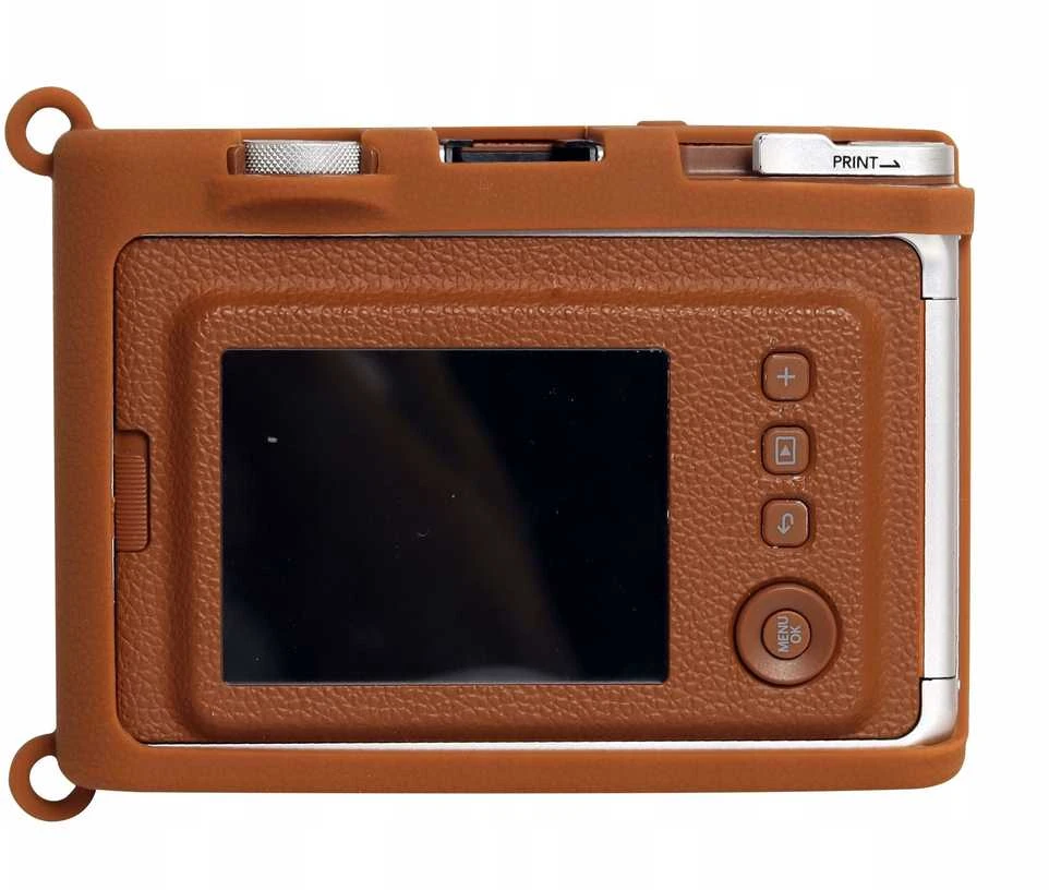 Dėklas LoveInstant Futerał Dėklas Dėklas Case Silikon Fuji Fujifilm Instax Mini Evo / Ruda