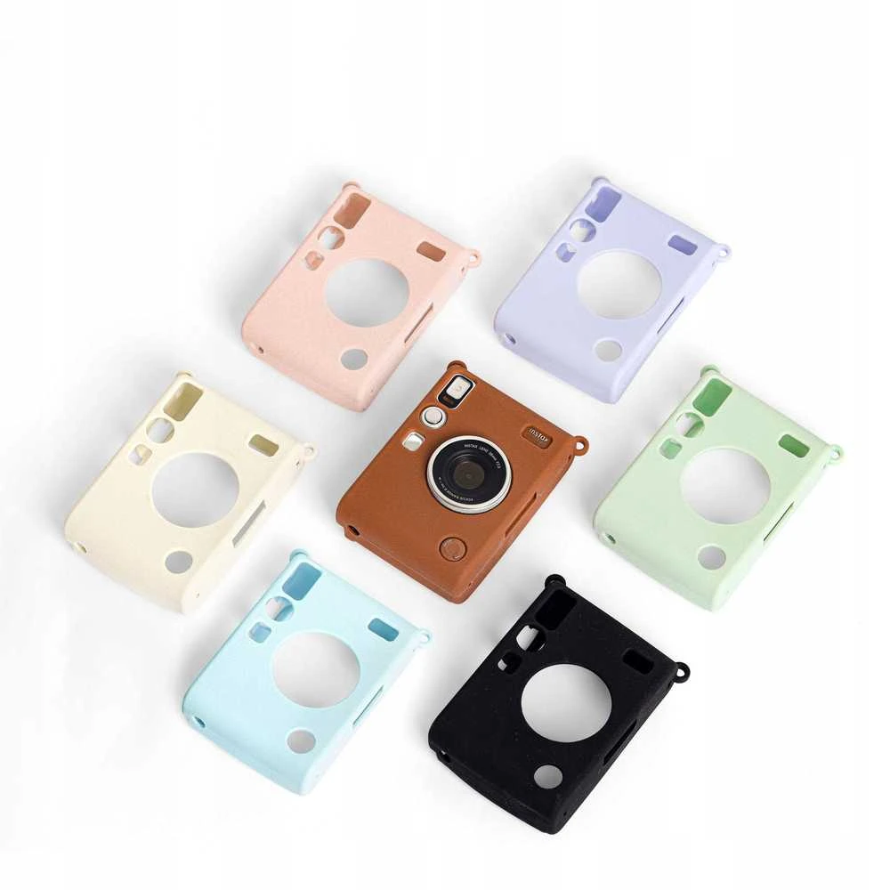 Dėklas LoveInstant Futerał Dėklas Dėklas Case Silikon Fuji Fujifilm Instax Mini Evo / Violetinis